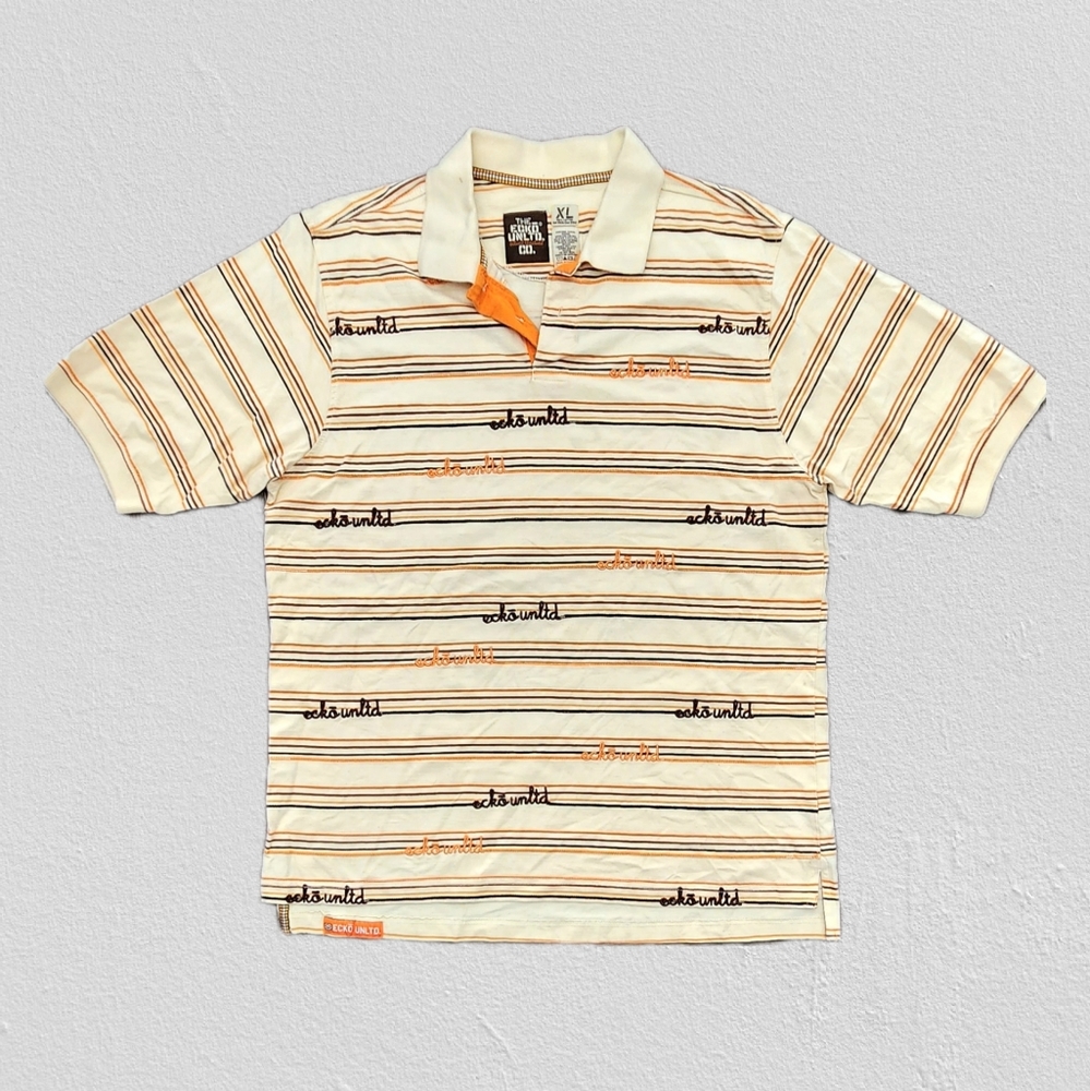Ecko Unltd Vintage Striped Polo Men's Size XL